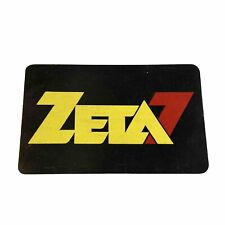 ZETA7 VINTAGE ORLANDO ROCK RADIO STATION METAL VINTAGE DISCOUNT CARD picture