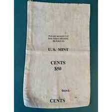 Vintage U.S. Mint Canvas Bank Bag EMPTY $50 Cents G.I.D.C. Money/Dollar Coins picture