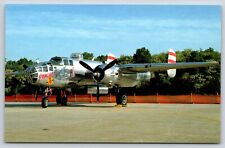 Postcard North American B-25J Mitchell Pancho Military Bomber Plane Aircraft picture