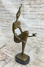 The Floating - Garden Bronze Figure with Rich Brown Patina Lost Wax Method Gift picture