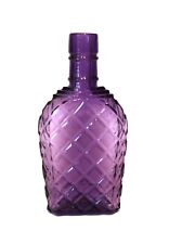 Antique late 1800's small basket pattern Purple bottle.  picture