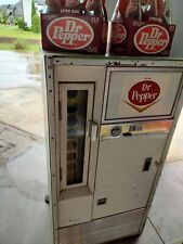 Vintage Dr Pepper Vending Machine And Bottles picture