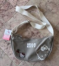 NEW Sanrio Hello Kitty Small Cotton Canvas Shoulder / Crossbody Hobo Bag picture