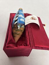 Chase International Inside Art Lighthouse Cape Hatteras Christmas Ornament picture