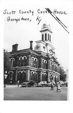RPPC Scott County Courthouse Georgetown Kentucky Real Photo Postcard picture