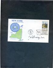 VERY SCARCE DANiEL PATRICK MOYNIHAN HAND SIGNED NYS STATEHOOD COVER  great price picture