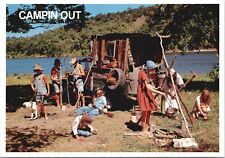 Campin Out Hillbilly Vacation Ozark Mountains Missouri - Postcard Unposted picture