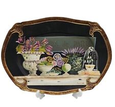 Tam-San~Artist Kathryn White~Tray~Hand Painted~Florals/Containers “Urs de Paris” picture
