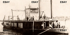 C 1907-1920s RPPC Postcard Steamboat Irene D People KRUXO BW picture