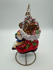 Christopher Radko Candy Kickoff Glass Christmas Ornament with Stand picture