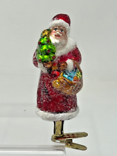 Christmas Inge's Glas Blown Clip On Santa Claus Tree Ornament picture