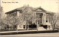 Postcard Carnegie Library in Perry, Oklahoma~137010 picture