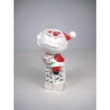 RARE Holt Howard Christmas Santa On Presents Magnetic Salt Pepper Shakers READ picture