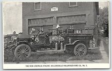 c1910 SELLERSVILLE PA VOLUNTEER FIRE CO NO 1 NEW CHEMICAL ENGINE POSTCARD P3917 picture