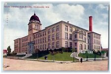 1909 South Division High School Campus Dirt Road Milwaukee Wisconsin WI Postcard picture