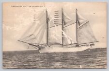 Gloucester Massachusetts, Three Masted Schooner, Atlantic Coast Vintage Postcard picture