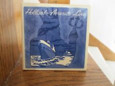 Vintage Blue Holland America Line Ceramic  4