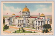 Vintage Post Card State Capitol, Harrisburg, PA. Posted 1941 A190 picture