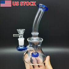 6 INCH Heavy Glass Hookah Bong Smoking Beaker Water Pipe Shisha w/14mm Bowl* picture