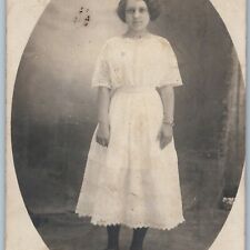 ID'd c1910s Lovely Young Lady RPPC 