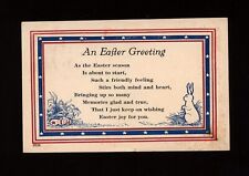 Antique Easter Postcard 1919 WWI era Patriotic Theme An Easter Greeting APC co. picture