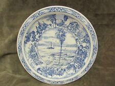 Vintage 1950's Vernon Kilns China Pottery Souvenir Plate Galveston Texas w/Boat picture