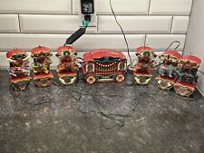 Vtg Mr Christmas Lighted Holiday Carousel Circa 1874 Music Circus Animals WORKS picture