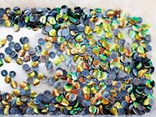 Rare Gold Orange Drilled Real Jewel Beetle Wings 6 mm. Sequins 600 PCs./ 5 g. picture