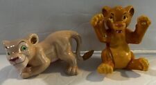 VTG Disney Lion King Set Of Porcelain Ceramic China Figures Young Nala & Simba picture