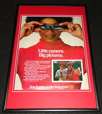 1972 Kodak Pocket Instamatic Camera Framed 12x18 ORIGINAL Advertisement picture