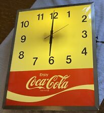 VINTAGE COCA COLA DOMED GLASS CLOCK SWIHART PRODUCTS STEEL CASE  ALL ORIGINAL picture
