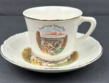 ENCO Views of America Grand Canyon National Cup And Saucer 22k Gold picture