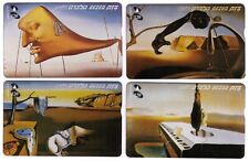 Israel Complete MINT Set of 4 Salvador Dali Phone Cards With Folder picture