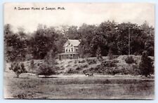 c1910s A Summer Home At Swayer Michigan Vintage Berrien County MI Postcard picture