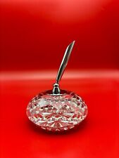 Stunning Vintage Waterford Crystal Cut Paperweight Pen Holder picture