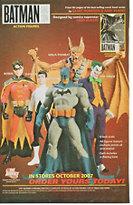 2007 BATMAN AND SON Action Figures Toy PRINT AD - DC COMICS ROBIN DAMIAN JOKER picture