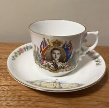 Vintage Edward VIII Coronation Commemorative Tea Cup & Saucer May 12, 1937 picture