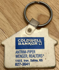 Vintage Coldwell Banker Advertising Keyring Keychain Rubber Metal Ring Promo picture