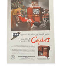 Vintage 1950 IT&T Television Capehart Years Ahead Ad Advertisement picture