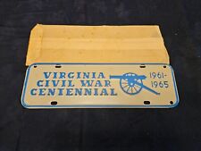1961-1965 Virginia Civil War Centennial License Plate Attachment Mint in Wrapper picture