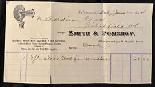 Antique 1894 Smith & Pomeroy Eureka WIND MILLS KALAMAZOO Michigan Bill Head picture
