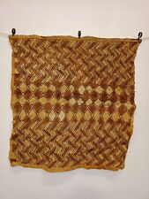 Vintage Beautiful Hand Woven African Raffia Congo Textile Wall Hanging HomeDecor picture