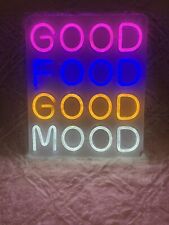 Horseneon Good Food Good Mood Neon Signs for Wall Decor, Letter LED Signs picture