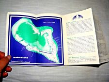 VINTAGE  PAMPHLET  WAKE ISLAND HISTORY TRANSOCEAN AIRLINES TALOA OAKLAND CA  MAP picture