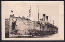 Real Photo-RPPC-USS U.S.S. Kroonland-Military-Ship-Antique Postcard picture