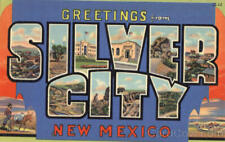 Greetings From Silver City,NM Grant County Large Letter New Mexico J.R. Willis picture