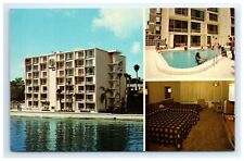 Postcard Universal Host Motor Inn Multiview Tampa Florida Swimming Pool picture
