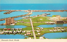 Clearwater Beach, Bay Islands and Causeway, Aerial View, Vintage Postcard picture