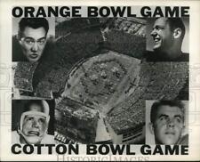1962 Press Photo Orange Bowl & Cotton Bowl football Games at stadium - pis17235 picture