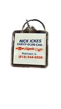  Robinson  Illinois Vintage Nick Ikes Chevrolet Advertising Keychain picture